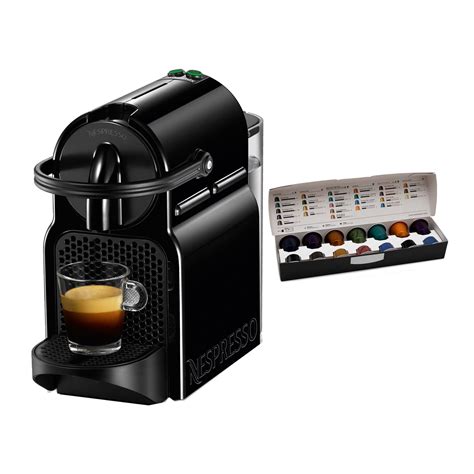 Nespresso Inissia Espresso Maker (Black) and Coffee Capsules Pods ...