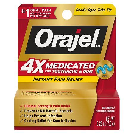 Orajel Pain Relief Gel For Severe Toothache | Walgreens