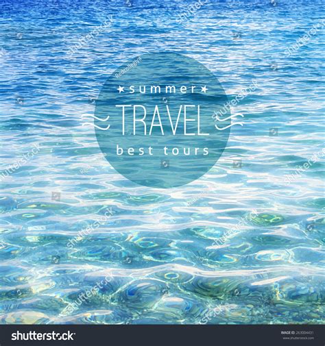 Vector Realistic Water Texture Sample Text Stock Vector (Royalty Free ...