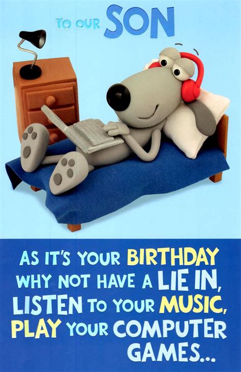 Cute Funny To Our Son Birthday Greeting Card | Cards | Love Kates