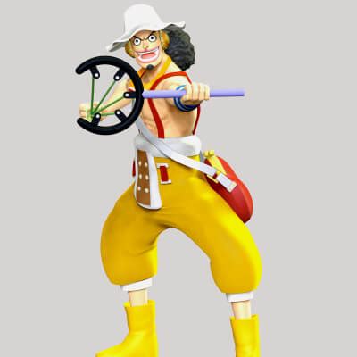 One Piece - God Usopp 3D Print Model by lovemodel