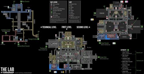 Map - The Lab - Escape from Tarkov - eft-ammo.com