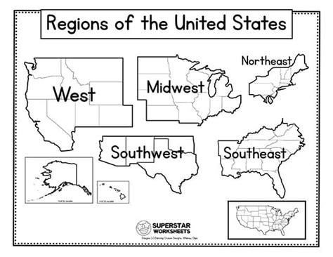 united states regions national geographic society - blank map of the ...