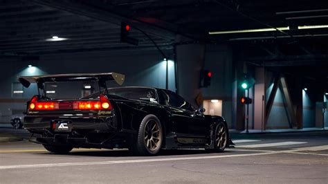 Honda, Honda NSX, Japanese cars, JDM, black cars, sports car, traffic ...