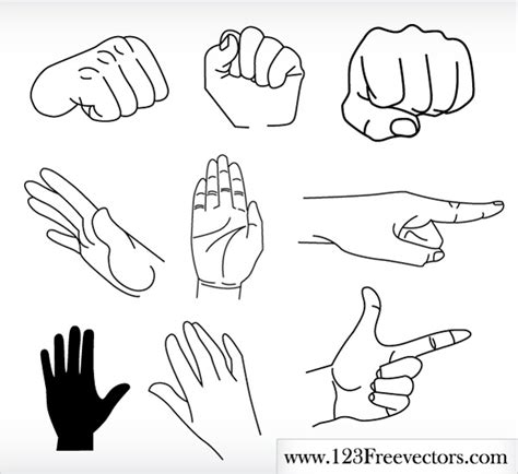 Free Vector Hands : Human hands Vectors images graphic art designs in ...