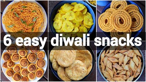 6 easy diwali snacks recipes | quick deepavali snacks recipes | diwali ...