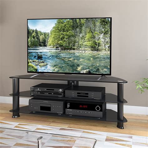 Modern Glass Corner Tv Stand - Glass Designs