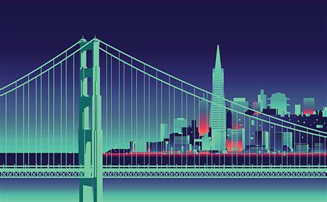 Best San Francisco Skyline Illustrations, Royalty-Free Vector Graphics ...