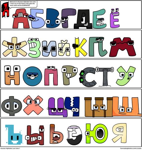 Exploring The Fascinating World Of Russian Alphabet Lore Comic Studio