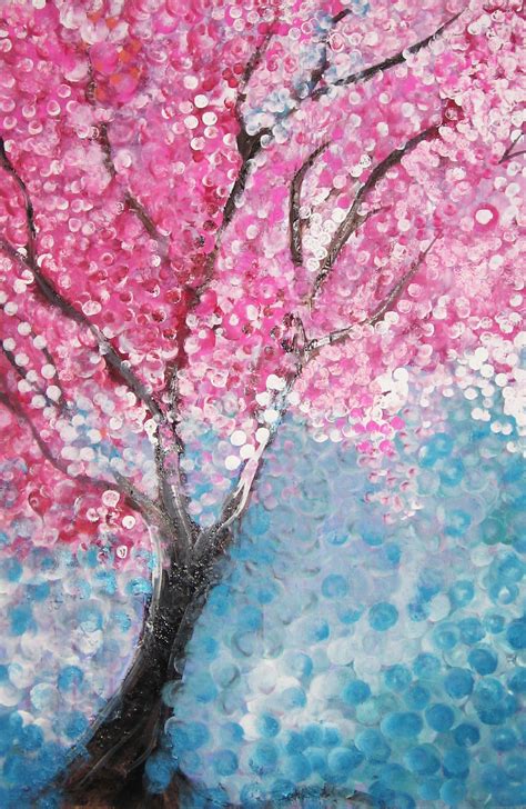 Pin on Cherry Blossoms | Cherry blossom painting, Cherry blossom art ...