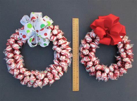 Peppermint Candy Wreath Christmas Hostess Gift - Etsy