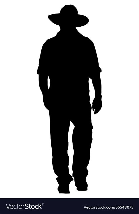 Cowboy silhouette Royalty Free Vector Image - VectorStock