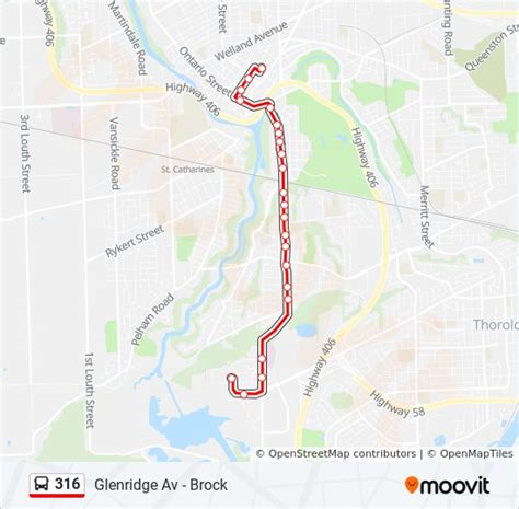 316 Route: Schedules, Stops & Maps - Glenridge Avenue - Brock (Updated)