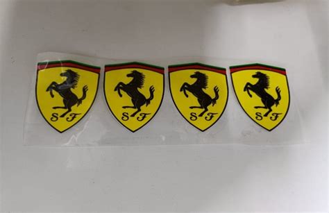 Yellow And Black Plastic Ferrari Logo Sticker at Rs .35/piece in Howrah ...