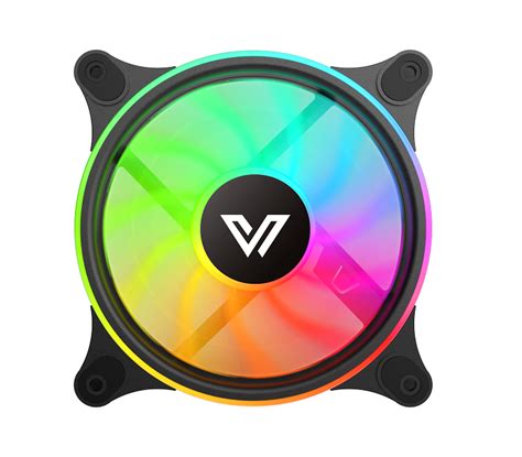 VALUE-TOP 1298S 12CM Black Ring Light Static RGB Case Fan