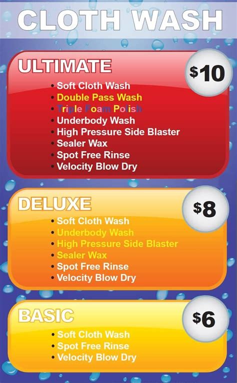 Car Wash Pricing | Smail Auto Wash