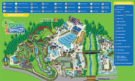 Park Map - Ocean Breeze Waterpark