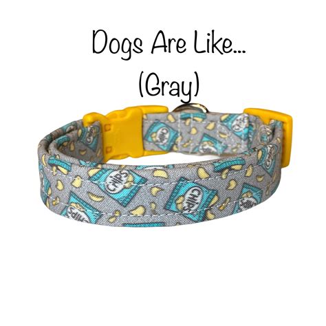 Potato chip dog collar, funny dog collar, food dog collar, potato chips ...