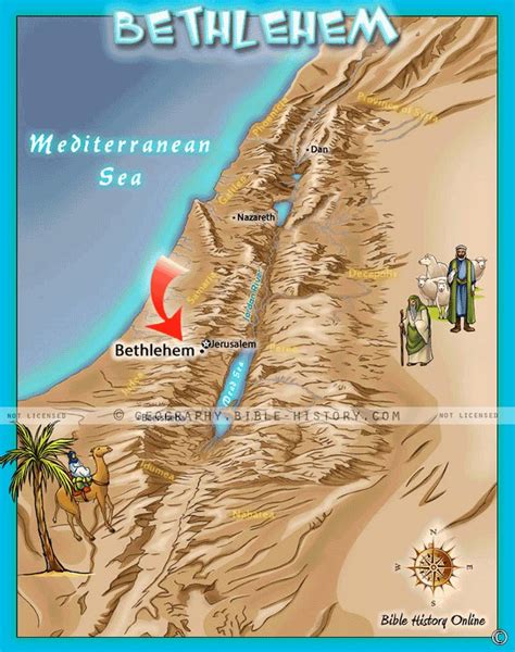 Bethlehem - Where Jesus was Born in a Manger | Kids Bible Maps