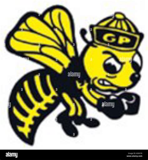 Galena Park High School logo, Fighting Yellow Jackets Stock Photo - Alamy