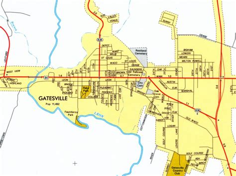 Georgetown Texas Map - Printable Maps