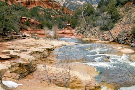 Slide Rock State Park In Winter by Jenniferphotographyimaging