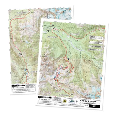 Maps of the Pacific Northwest National Scenic Trail