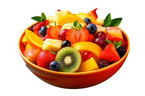 Fresh tasty mix fruit salad isolated on transparent background 27144648 PNG