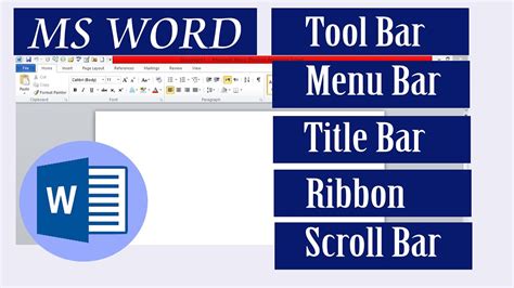 MS Word Toolbar | Menu bar | Title bar | Ribbon| Tutorial in Urdu ...