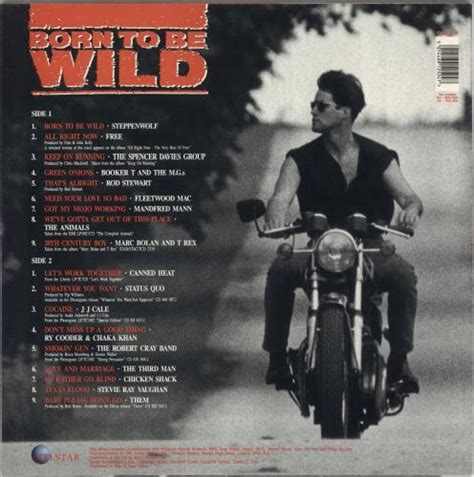 Various Artists Born To Be Wild UK vinyl LP album (LP record) (748231)