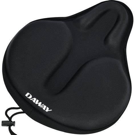 Amazon.com : DAWAY Comfortable Exercise Bike Seat Cover C6 Large Wide ...