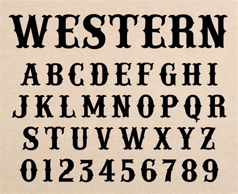 Western Font Wild West Font Old West Font Western Font Styles Cowboy ...