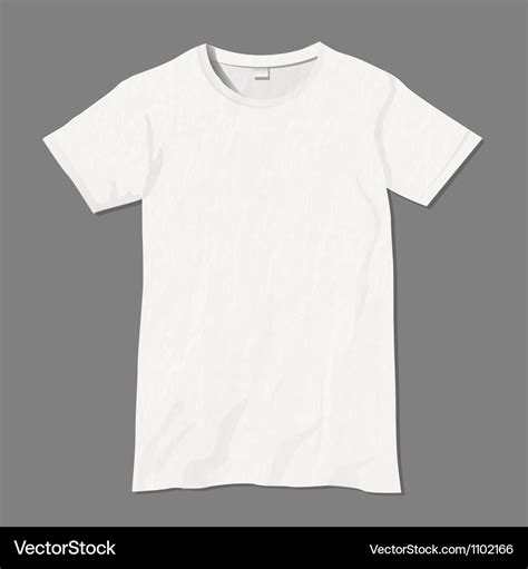 White t shirt design template Royalty Free Vector Image