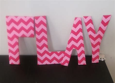 Fabric-Wrapped Foam Letters | Fun Family Crafts