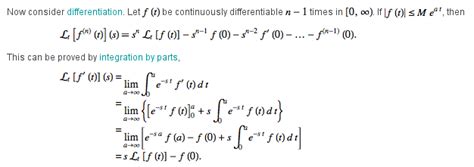 limits - Unclear step on proof of Laplace transform of a derivative ...