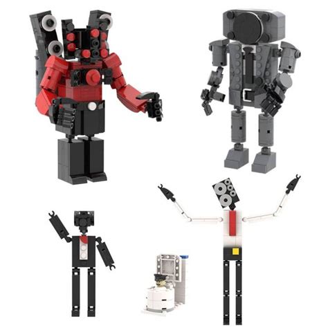 Skibidi Toilet Building Blocks Minifigure Speakerman Bosses Camera Man ...