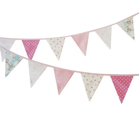 Pink bunting flags | Felt