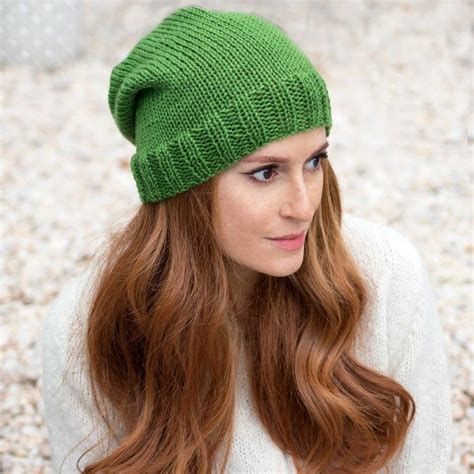 Beginner Flat Knit Hat Knitting Pattern - | Knitting patterns free hats ...