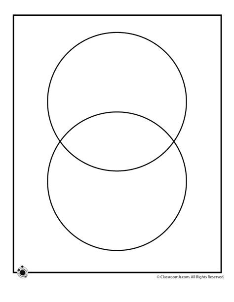 2 Circle Venn Diagram Template | Woo! Jr. Kids Activities : Children's ...