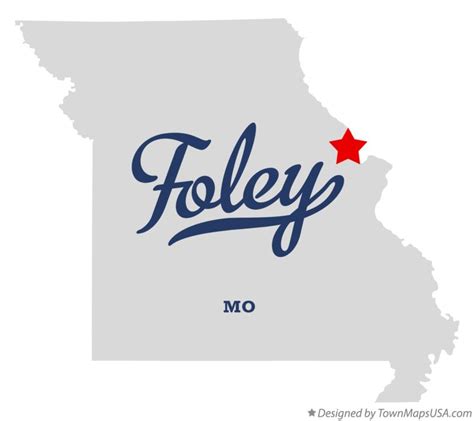 Map of Foley, MO, Missouri