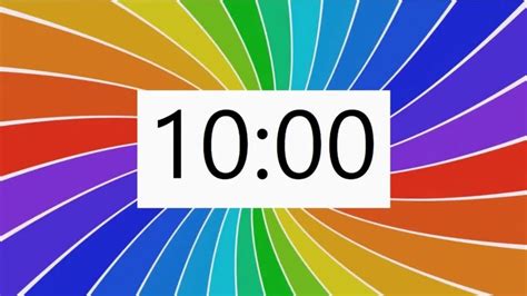 10 Minute Rainbow Timer - YouTube