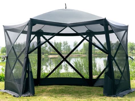 Buy EVER ADVANCED Pop Up Gazebo Screen House Tent for Camping 11.5 ft ...