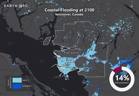 Sea Level Rise Projection Map - Vancouver | Earth.Org