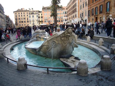 The History Blog » Blog Archive » Barcaccia fountain in Piazza di ...