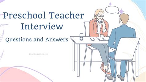 Preschool Teacher Interview Questions and Answers [PDF Included ...