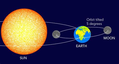 Sun Earth Moon Rotation Itself Orbits Stock Vector (Royalty, 58% OFF