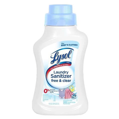 Lysol Laundry Sanitizer Free & Clear 41 oz. in 2020 | Lysol, Sanitizer ...