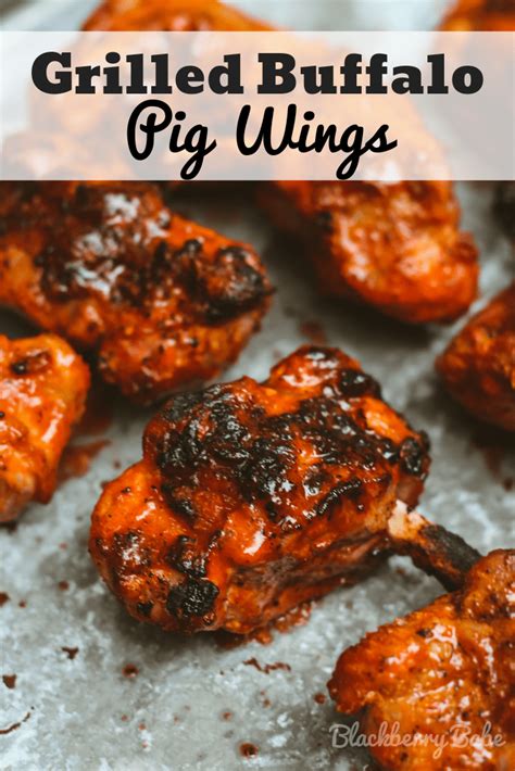 Buffalo Pig Wings - Recipe by Blackberry Babe