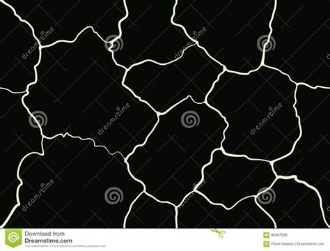 Painted Cracks Seamless Pattern Stock Vector - Illustration of arts ...