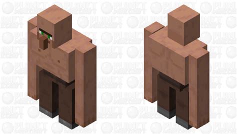 Ripped Villager Iron Golem Minecraft Mob Skin